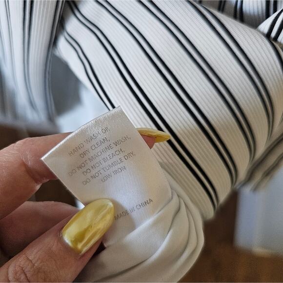 Hutch Asymmetrical Knee Length Striped Dress - Picture 8 of 9